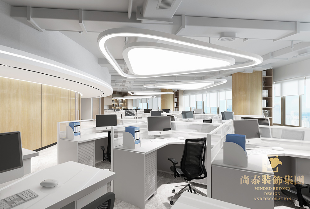 深圳羅湖金田大廈寫字樓600平米電梯公司辦公室翻新裝修設計