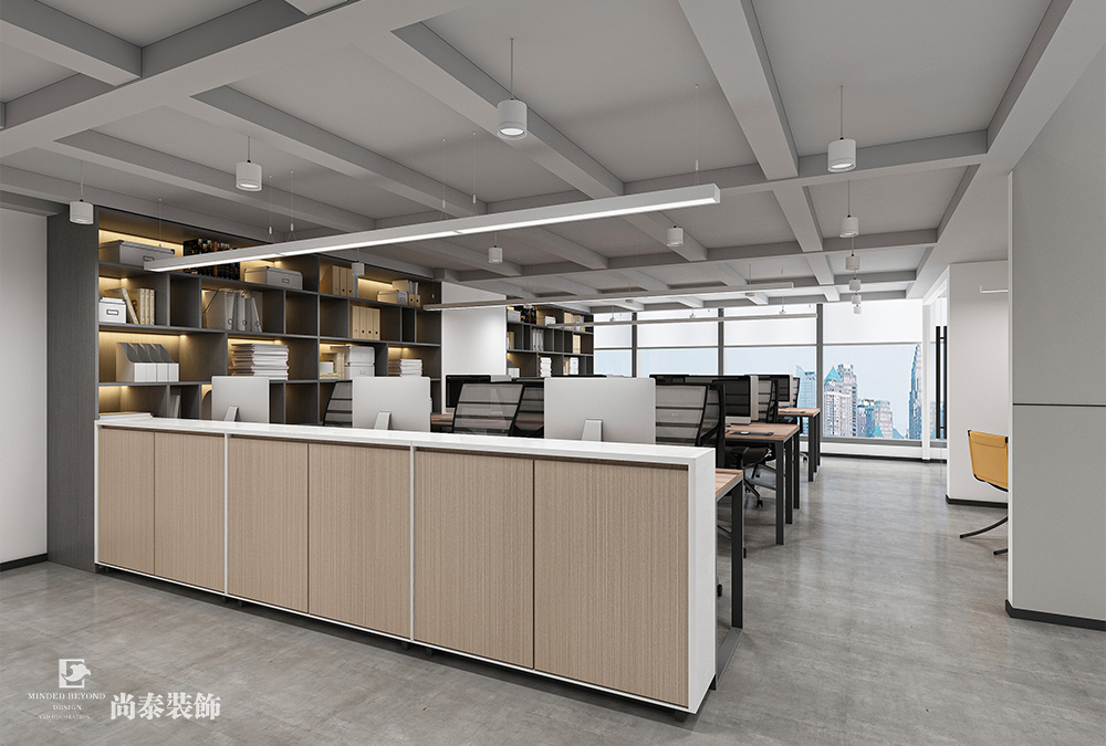 深圳南山方大城寫字樓700平米科技公司辦公室裝修設計案例