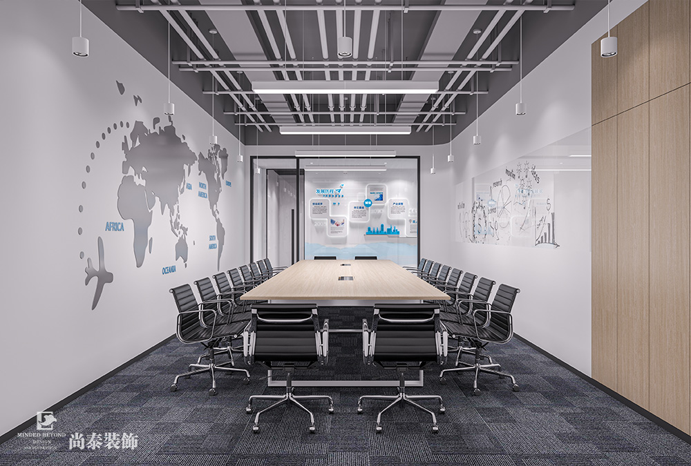 深圳南山軟件產(chǎn)業(yè)基地數(shù)字營銷公司420平米辦公室裝修設(shè)計案例