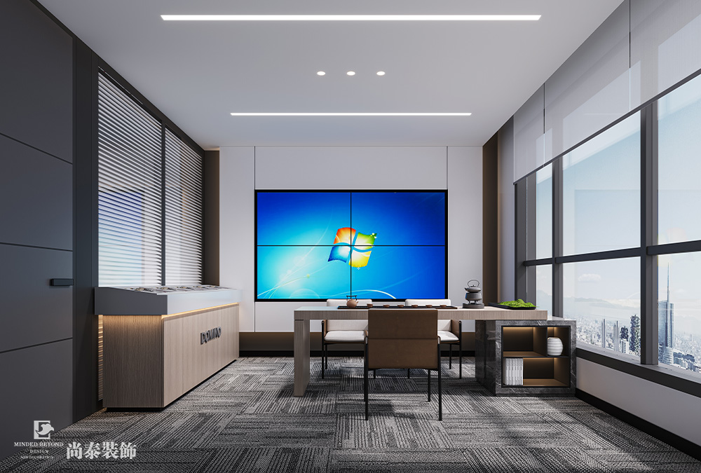 350平米電子科技公司深圳南山泰邦科技大廈寫字樓辦公室裝修設(shè)計