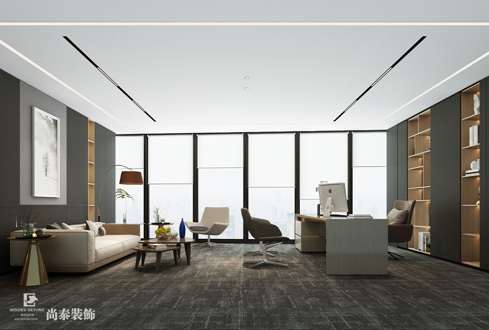 2100平米芯片研發(fā)設(shè)計(jì)公司深圳南山同方信息港寫(xiě)字樓辦公室裝修設(shè)計(jì)