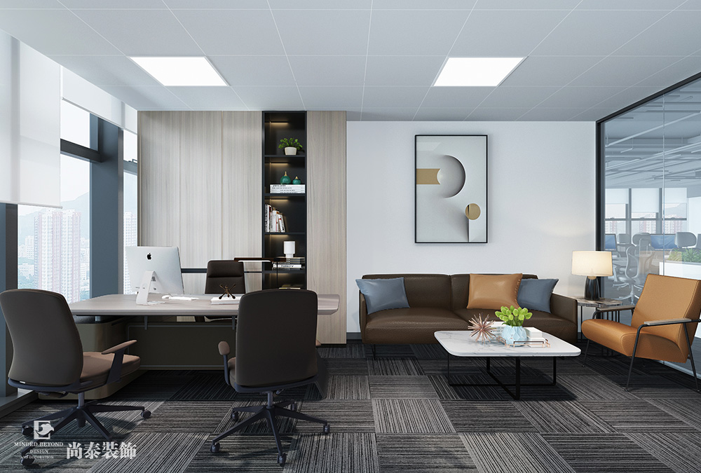 2100平米芯片研發(fā)設(shè)計(jì)公司深圳南山同方信息港寫(xiě)字樓辦公室裝修設(shè)計(jì)