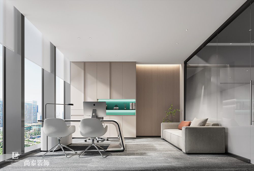 700平米信息科技公司深圳南山陽光保險大廈寫字樓辦公室裝修設(shè)計(jì)案例