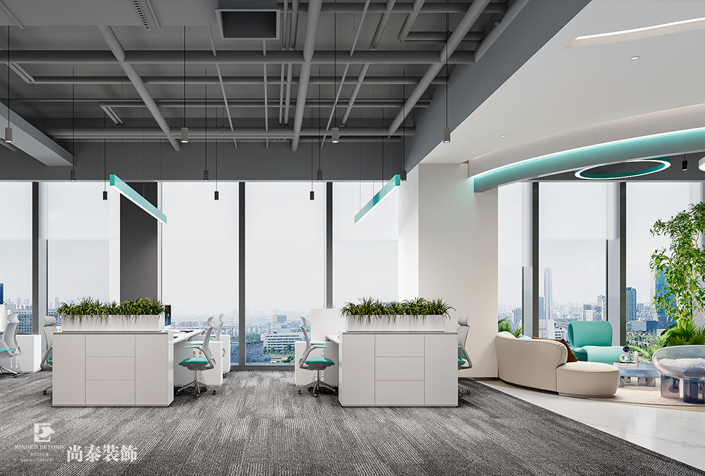 700平米信息科技公司深圳南山陽光保險大廈寫字樓辦公室裝修設(shè)計(jì)案例