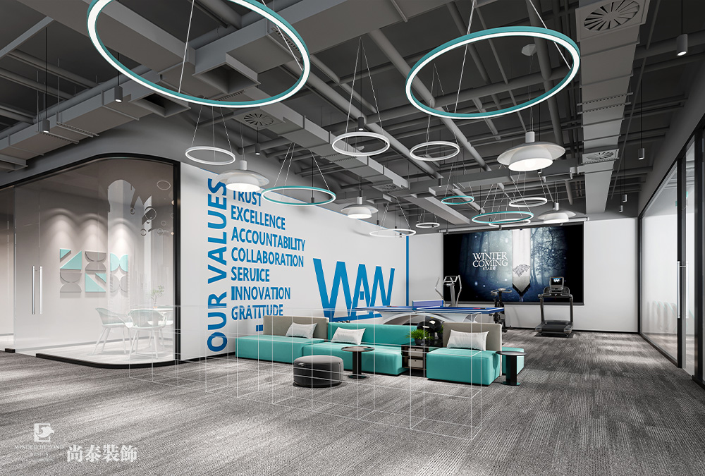 700平米信息科技公司深圳南山陽光保險大廈寫字樓辦公室裝修設(shè)計(jì)案例