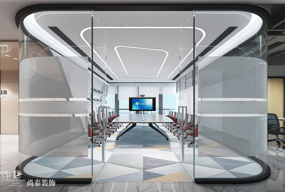 深圳南山智谷寫字樓科技公司辦公室裝修設計案例