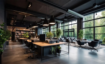 超1000平工業(yè)風辦公室裝修設計方案